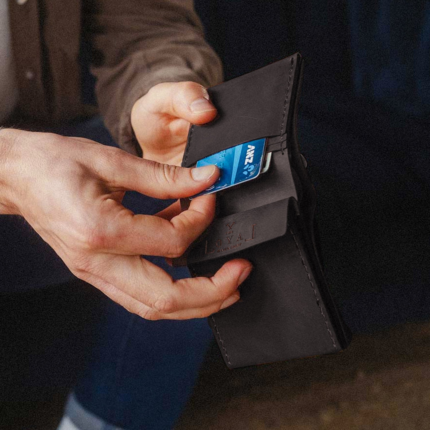 Loyal Workshop Keeper Black Leather Wallet