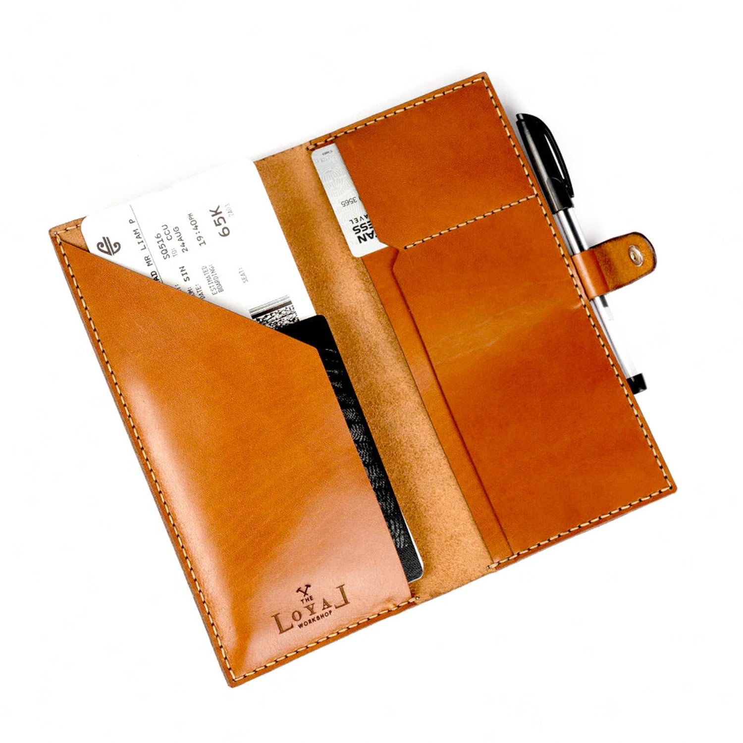 Loyal Workshop Cognac Leather Passport Cover