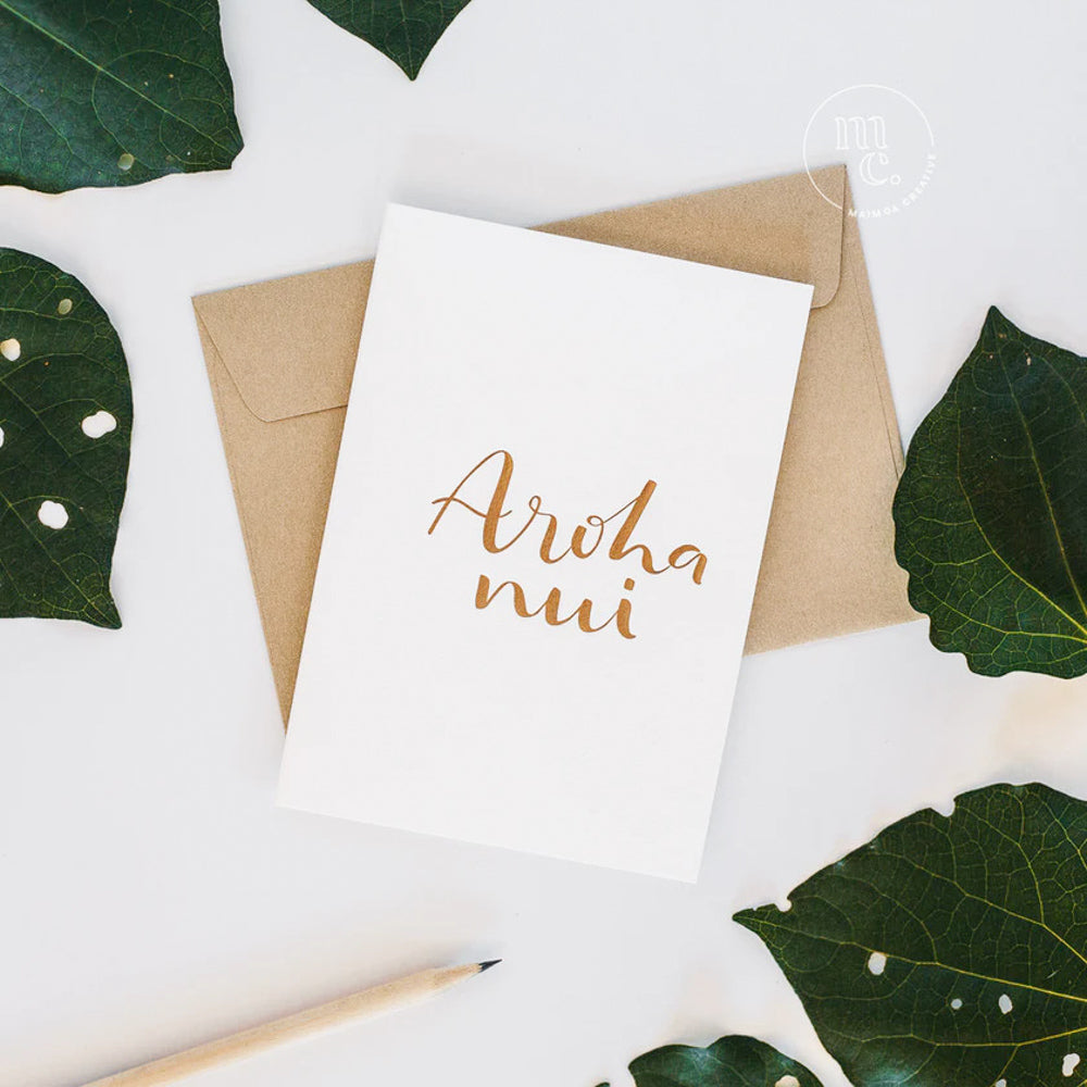 Maimoa Creative Aroha Nui/Much Love Greetings Card
