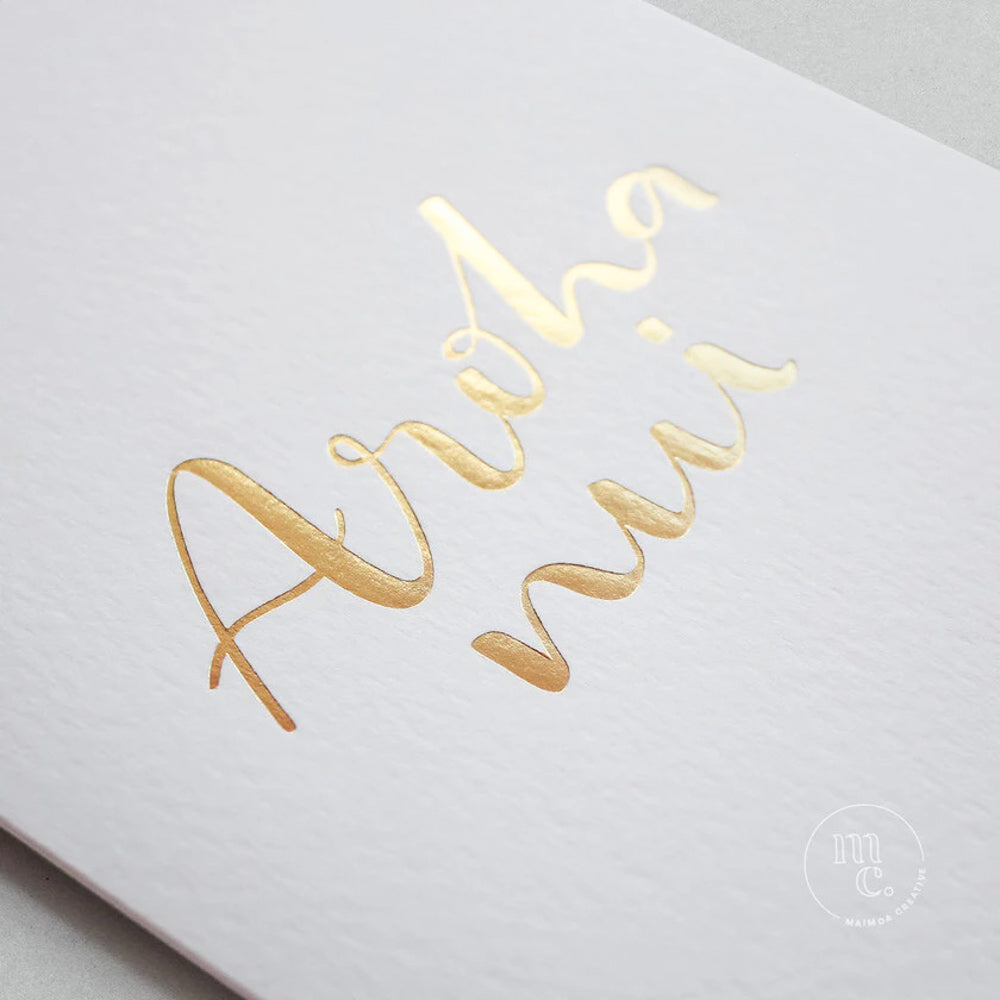 Maimoa Creative Aroha Nui/Much Love Greetings Card