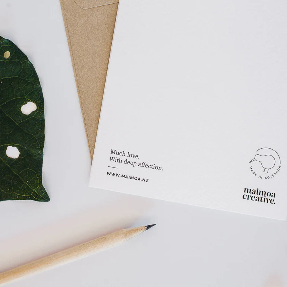 Maimoa Creative Aroha Nui/Much Love Greetings Card