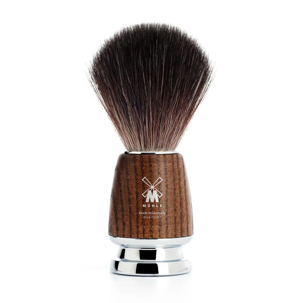 Muhle Shaving brush with ash wood handle - Rytmo synthetic bristle