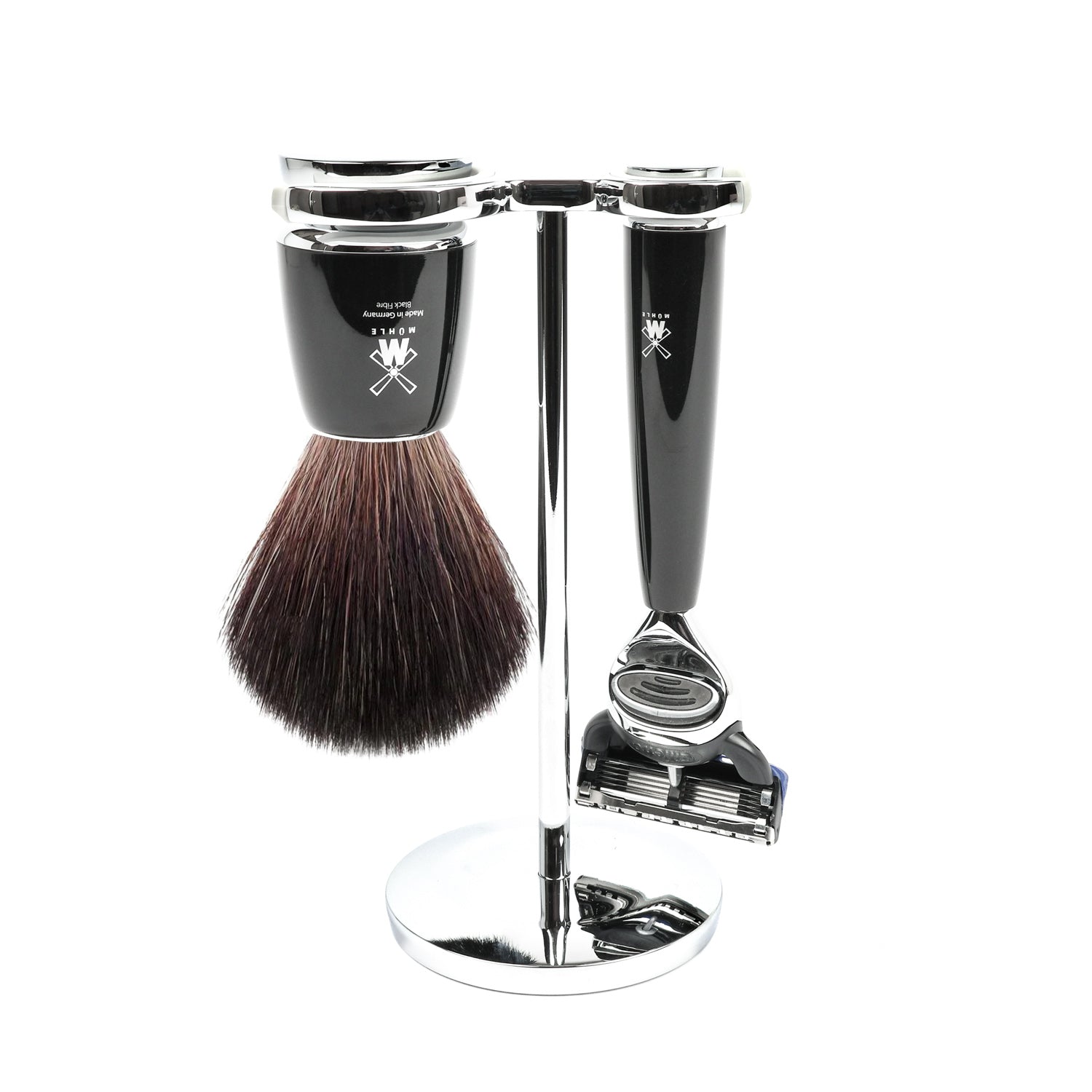 Muhle Gillette Fusion shaving set. Synthetic brush
