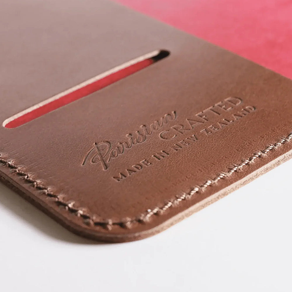 Parisian Crafted Tan Leather A5 Journal with Koru Motif