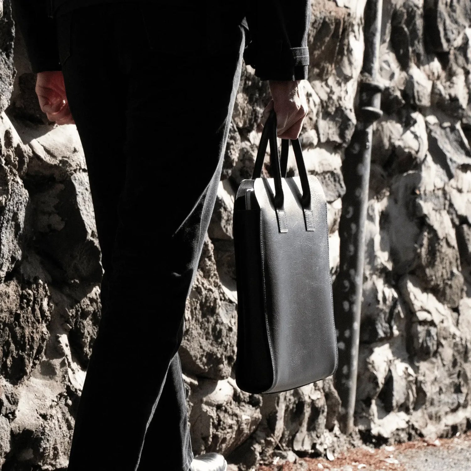 Parisian Crafted Leather Business Tote Bag