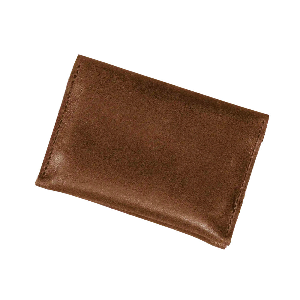 Parisian Crafted Brown Leather Folded Wallet