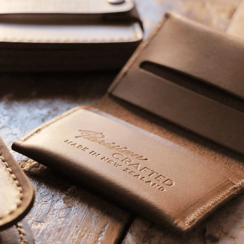 Parisian Crafted Tan Leather Folded Wallet