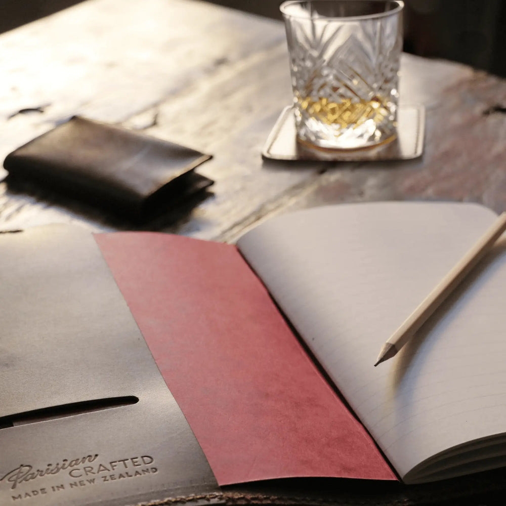 Parisian Crafted Brown Leather A5 Journal