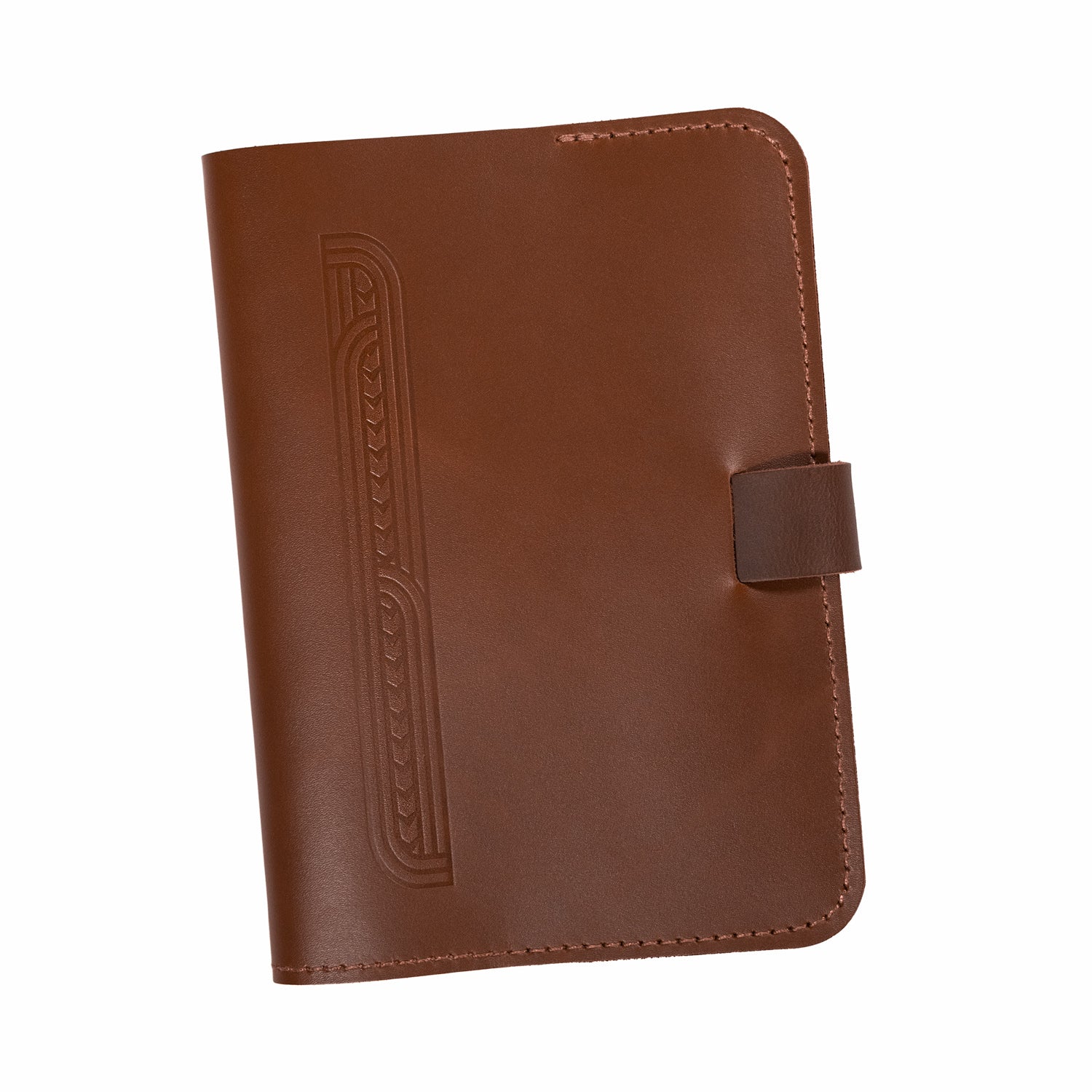 Parisian Crafted Kiwi Country tan leather journal note book cover