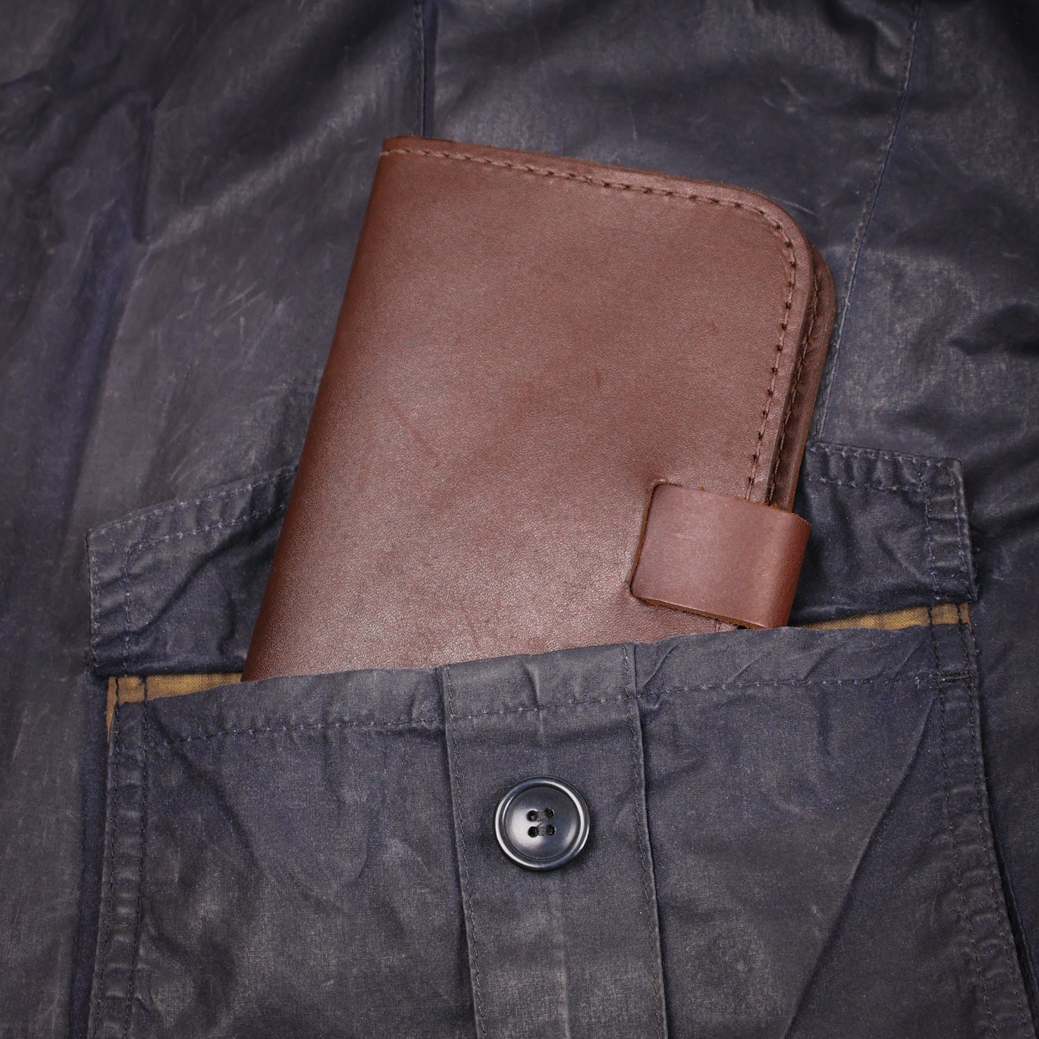 Parisian Crafted Pocket Sized Leather Journal