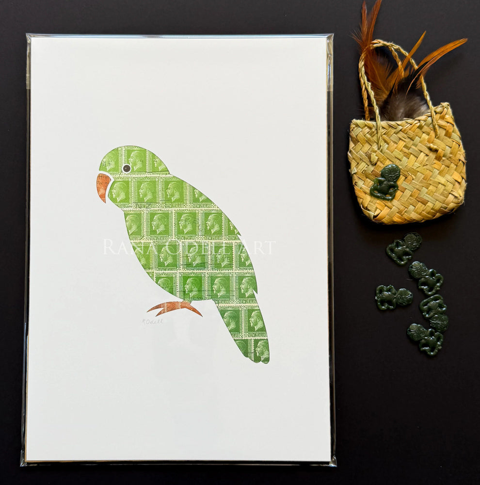 Rana Odell Art A4 Kakapo Print