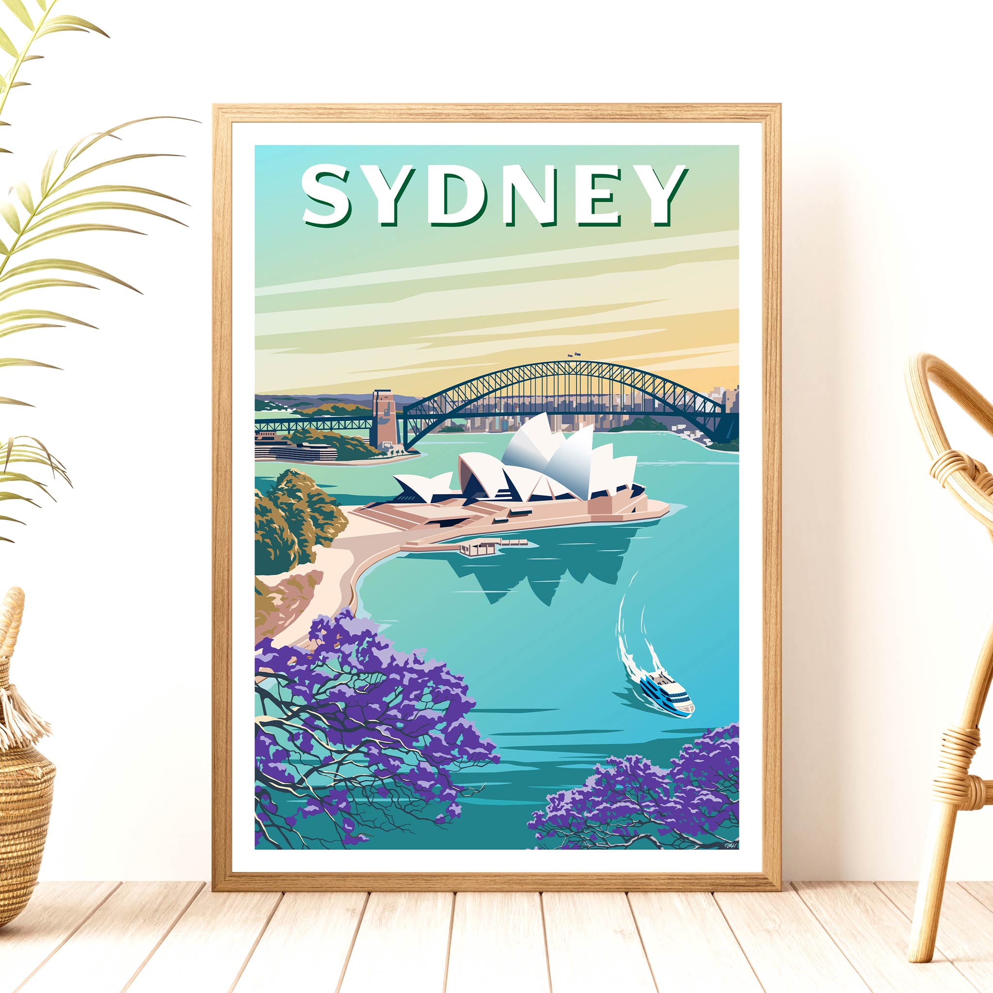 Sydney Australia Travel Poster