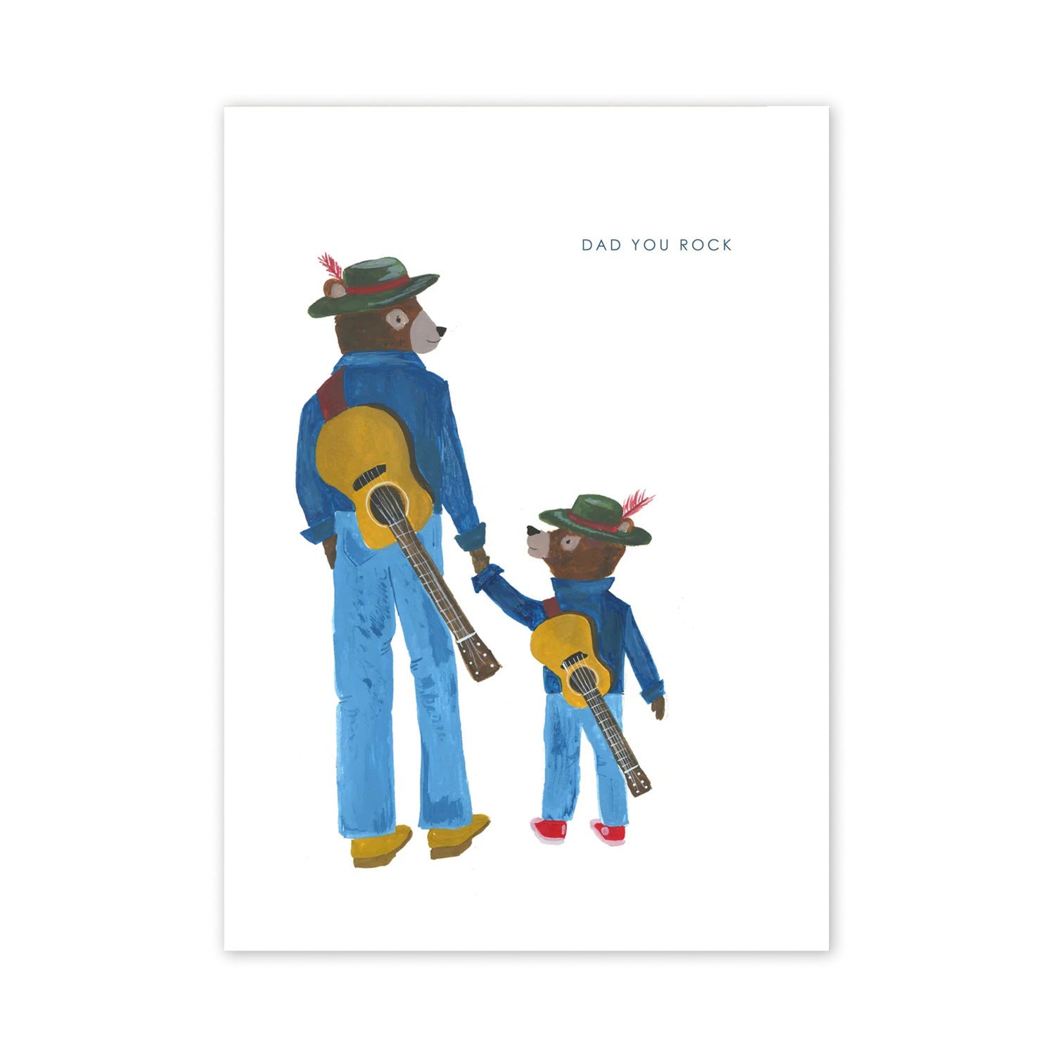 Dad You Rock Greeting Card