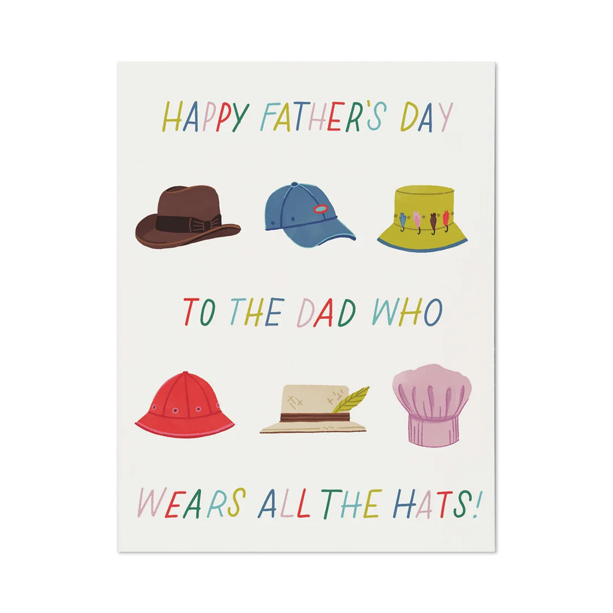 All The Hats Father's Day Card