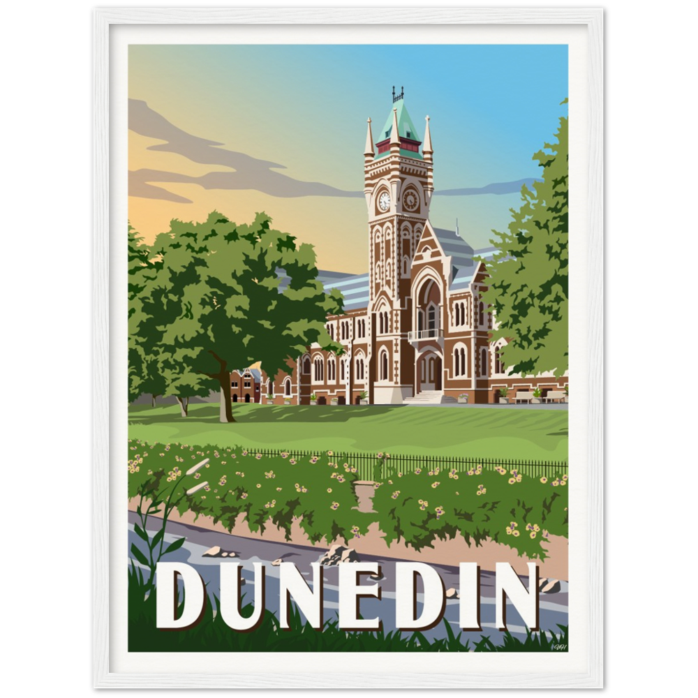 Dunedin Travel Poster, New Zealand