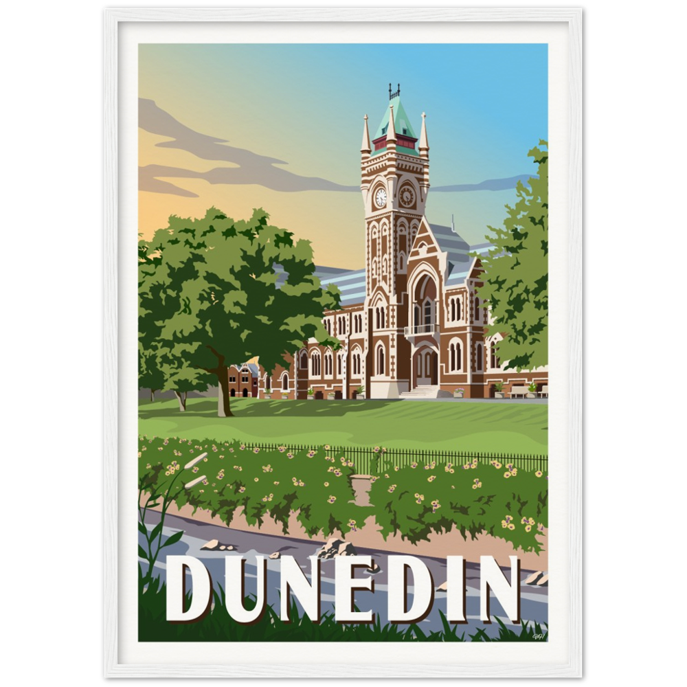 Dunedin Travel Poster, New Zealand