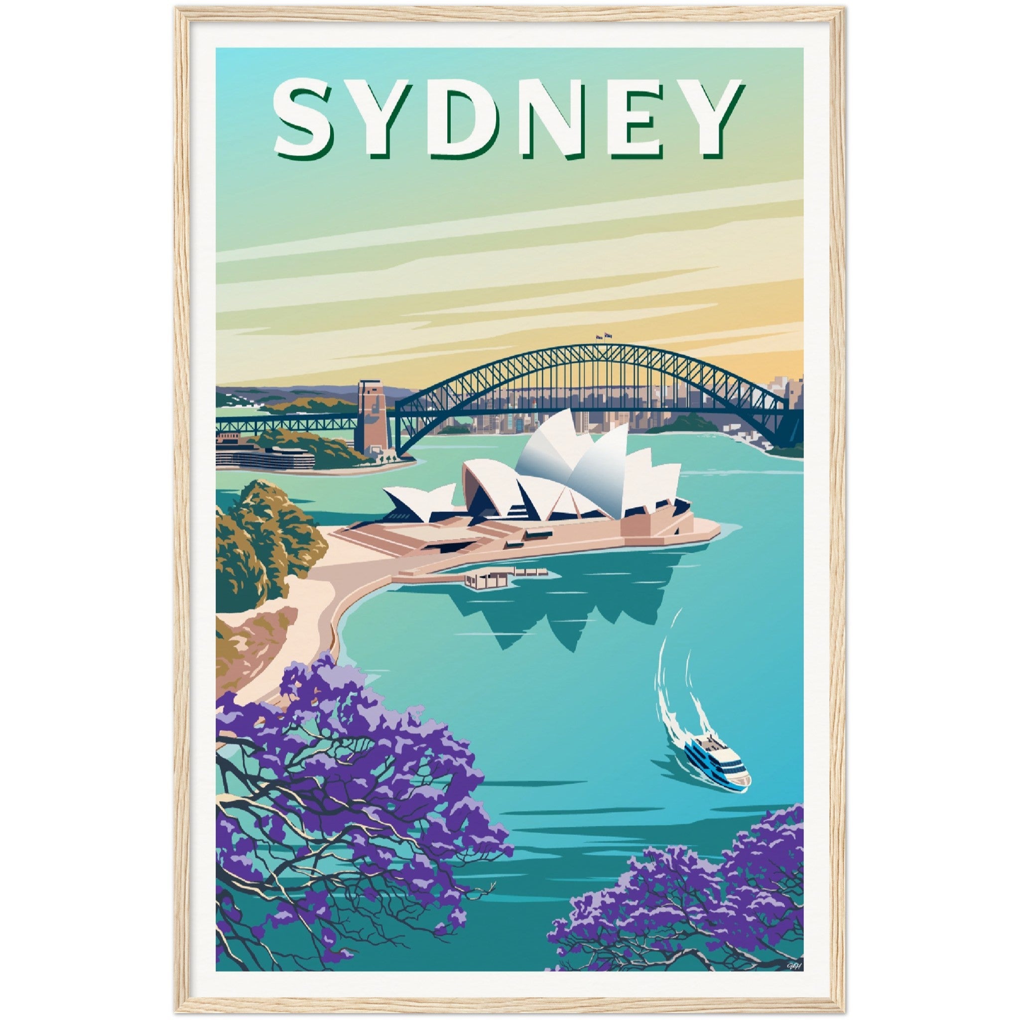 Sydney Australia Travel Poster