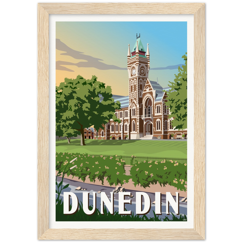 Dunedin Travel Poster, New Zealand