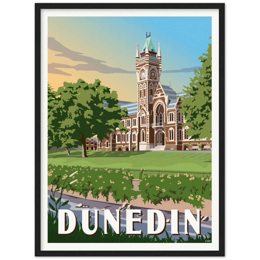 Dunedin Travel Poster, New Zealand