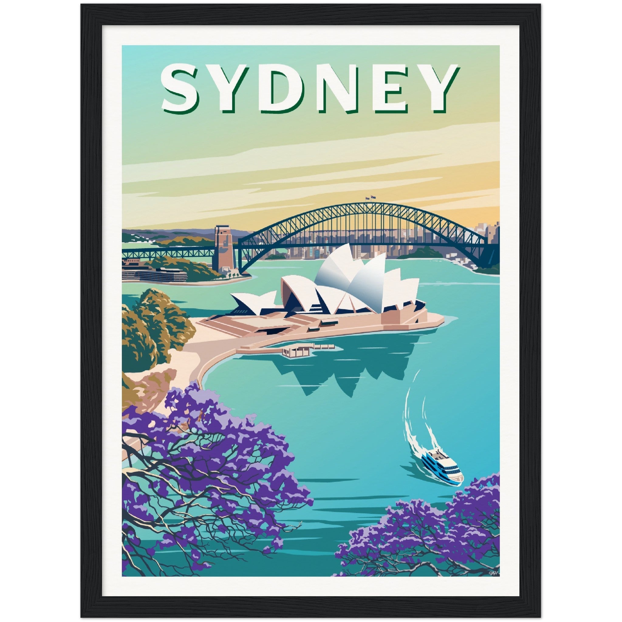 Sydney Australia Travel Poster