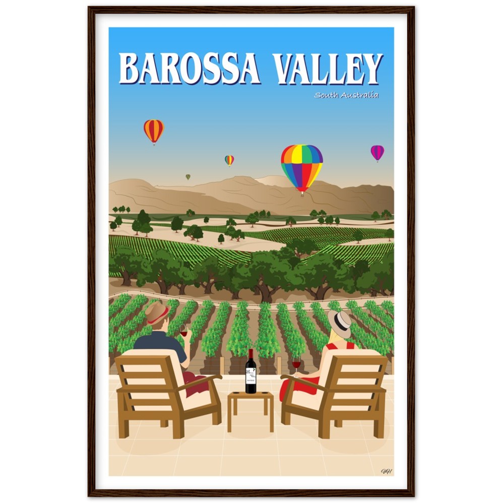 Barossa Valley Travel Poster, South Australia