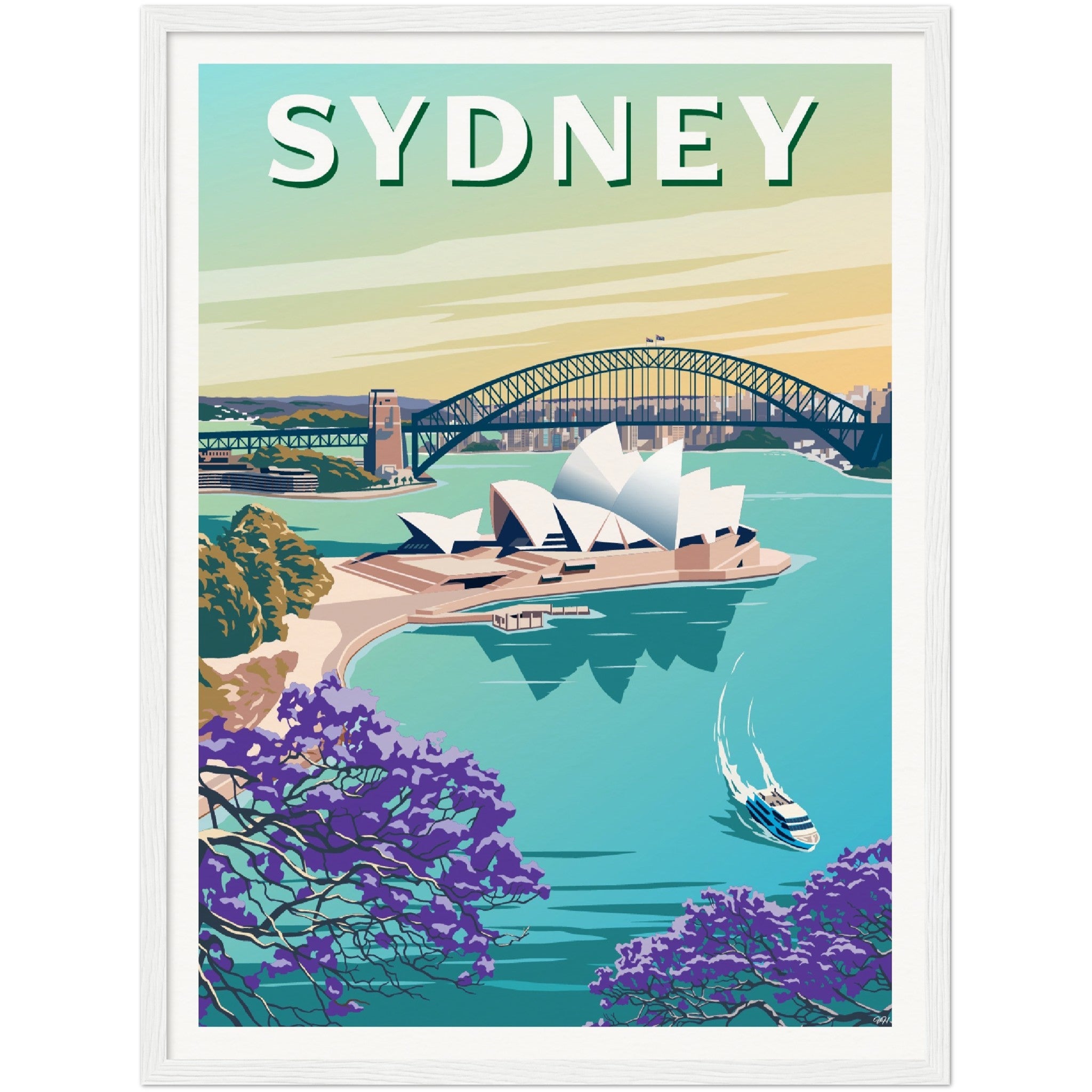 Sydney Australia Travel Poster