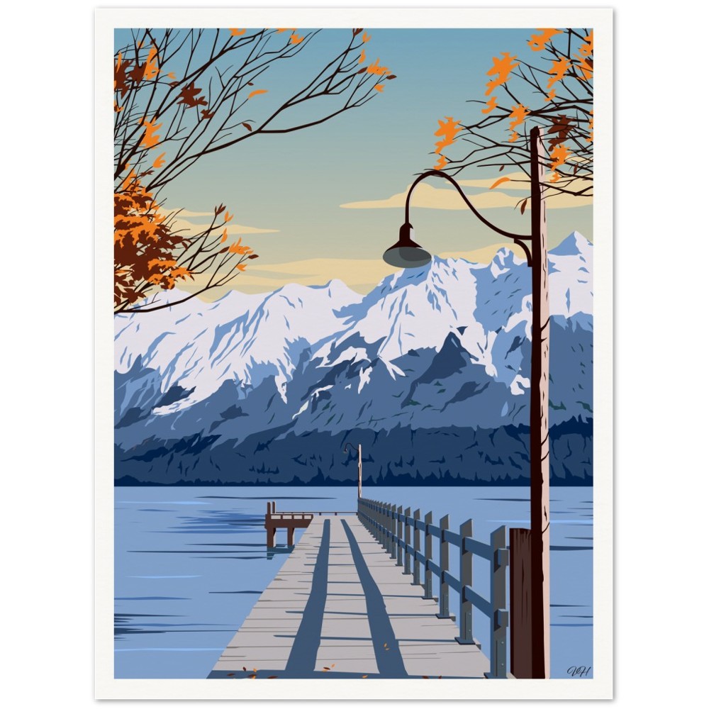 Glenorchy Wharf, Lake Wakatipu, New Zealand