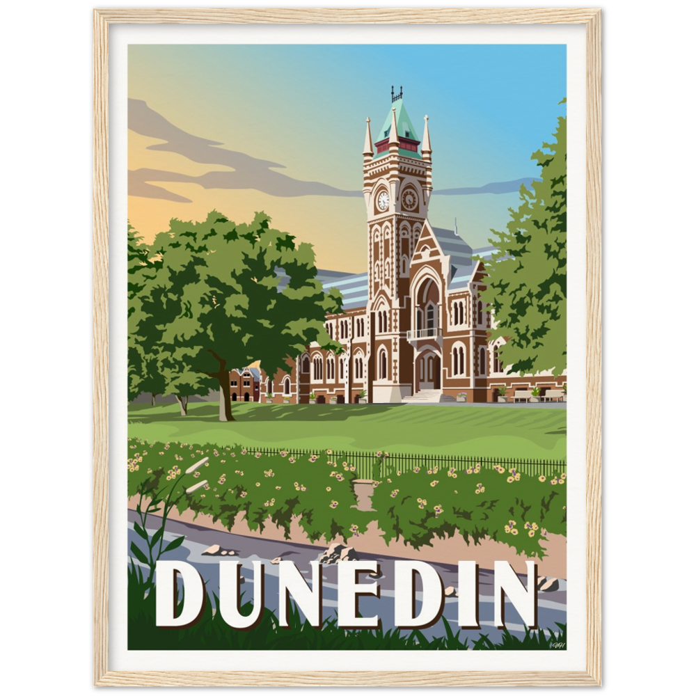 Dunedin Travel Poster, New Zealand