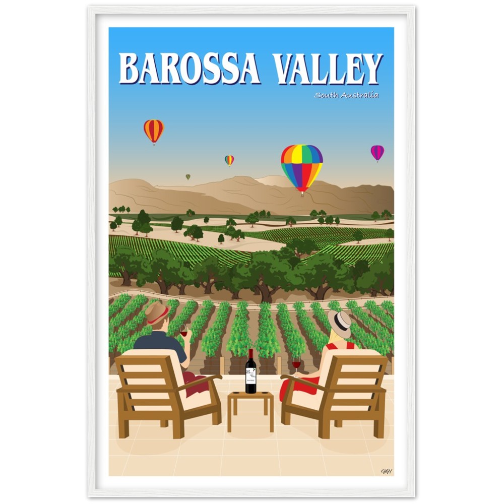 Barossa Valley Travel Poster, South Australia