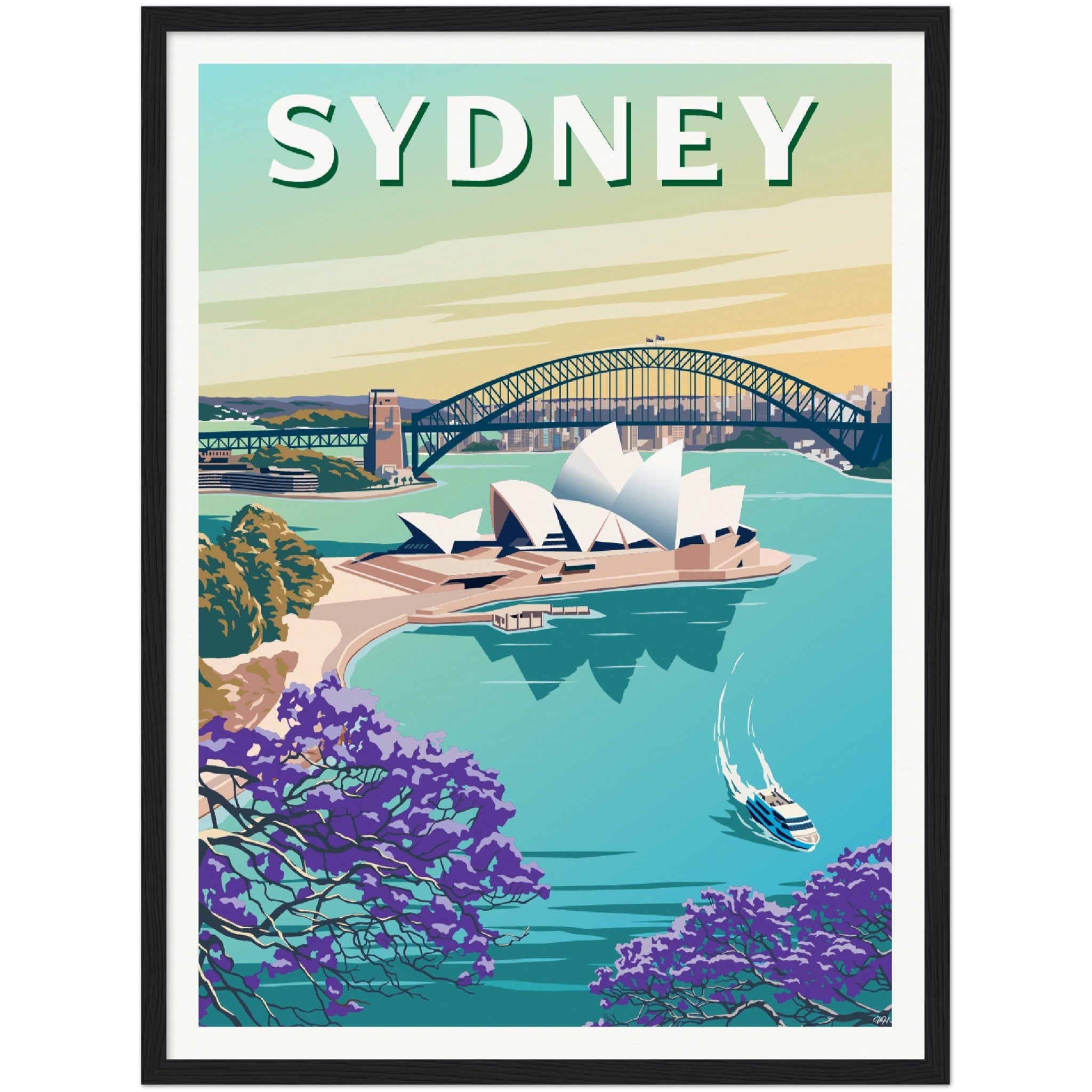 Sydney Australia Travel Poster