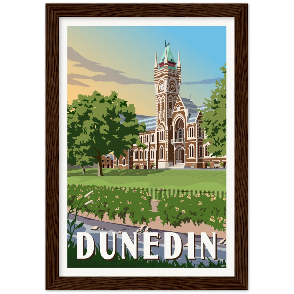 Dunedin Travel Poster, New Zealand
