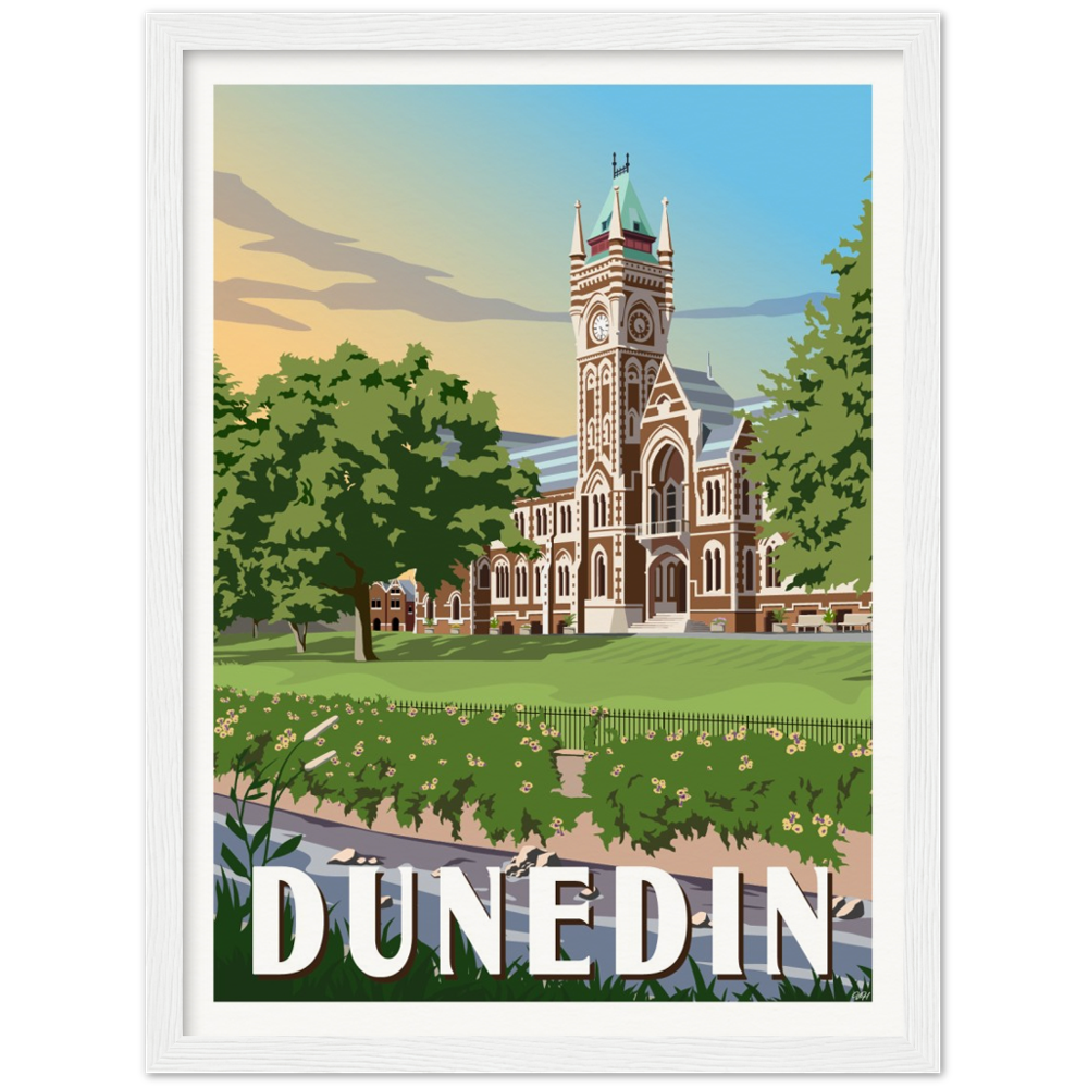 Dunedin Travel Poster, New Zealand