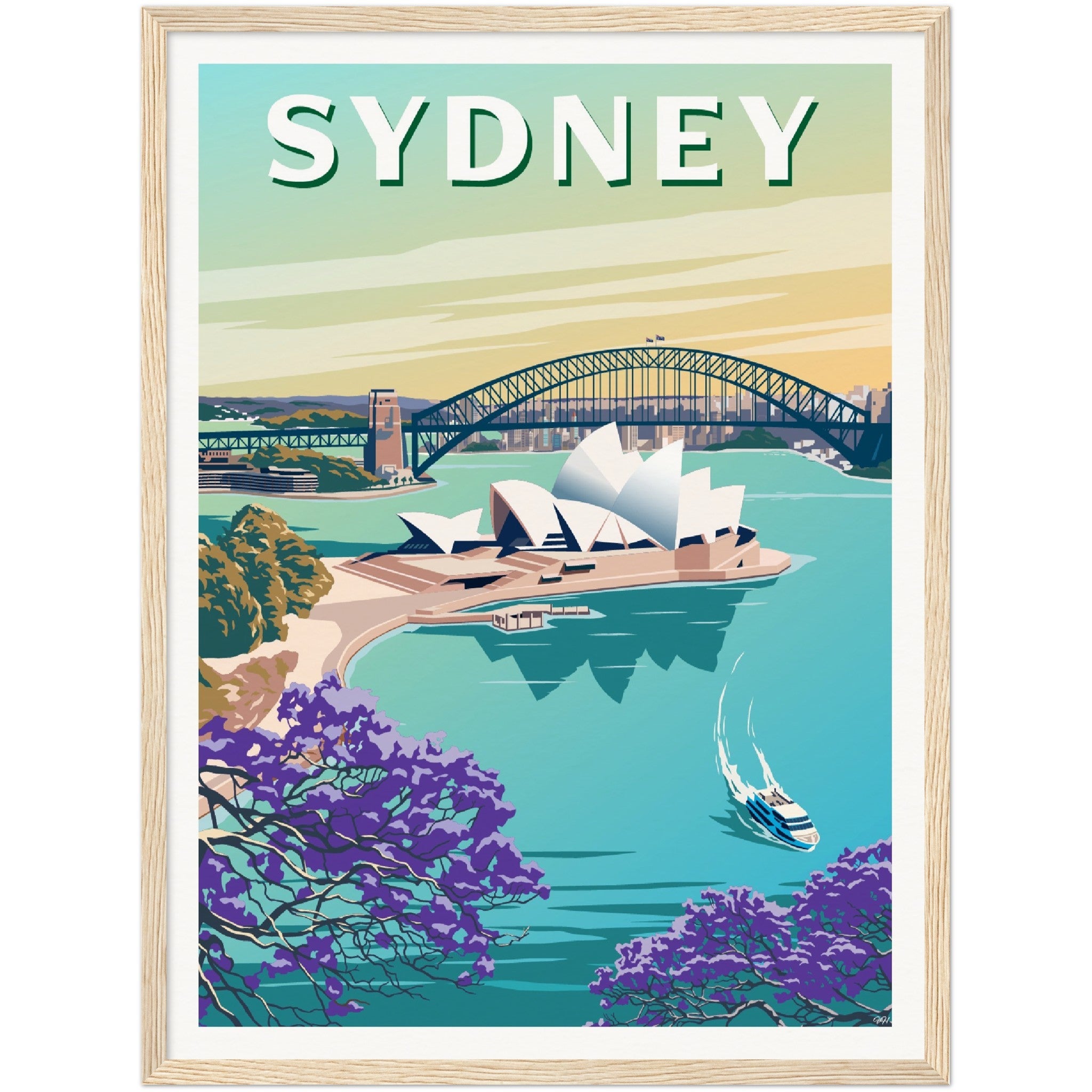 Sydney Australia Travel Poster