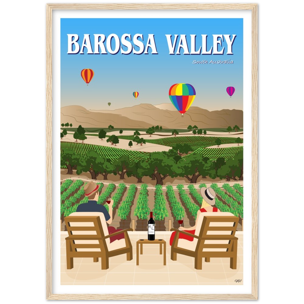 Barossa Valley Travel Poster, South Australia
