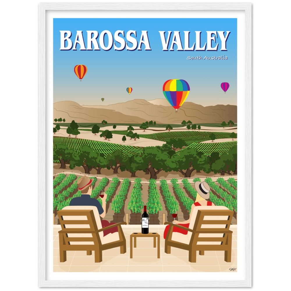 Barossa Valley Travel Poster, South Australia