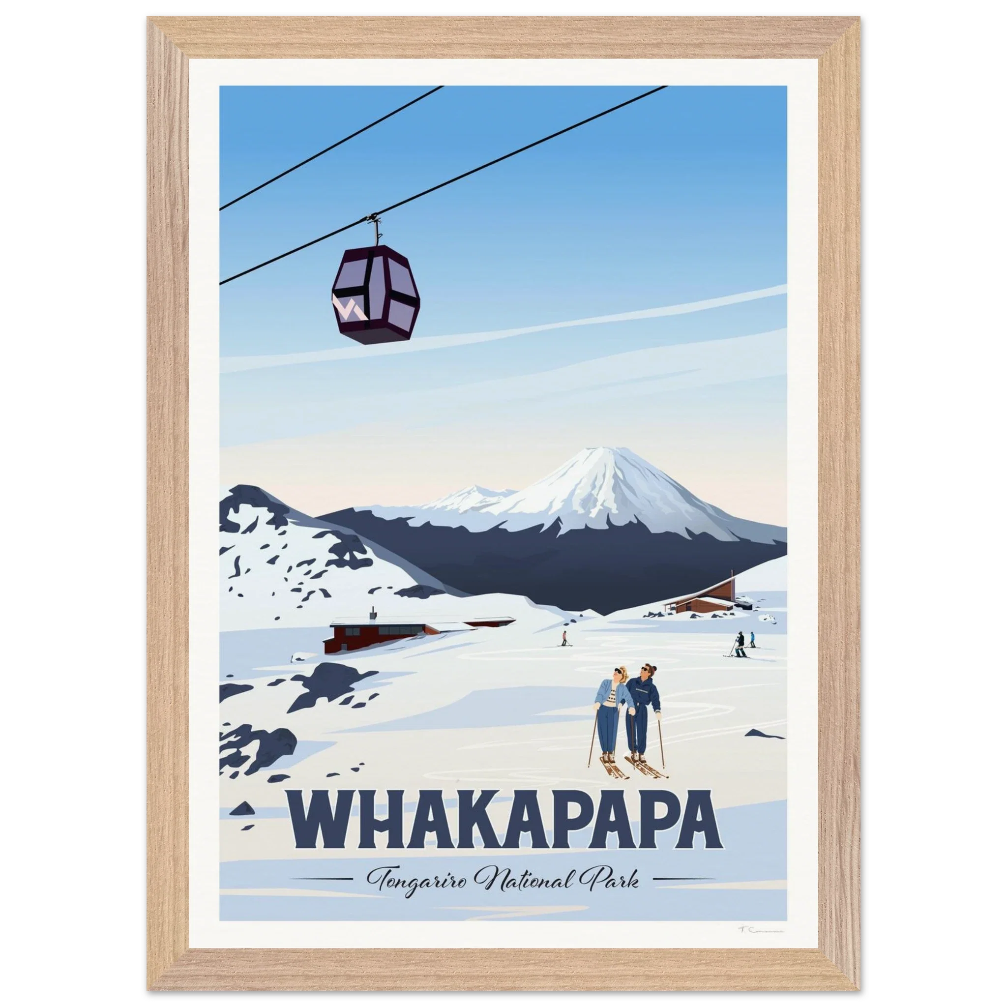 Whakapapa, Tongariro National Park Travel Poster
