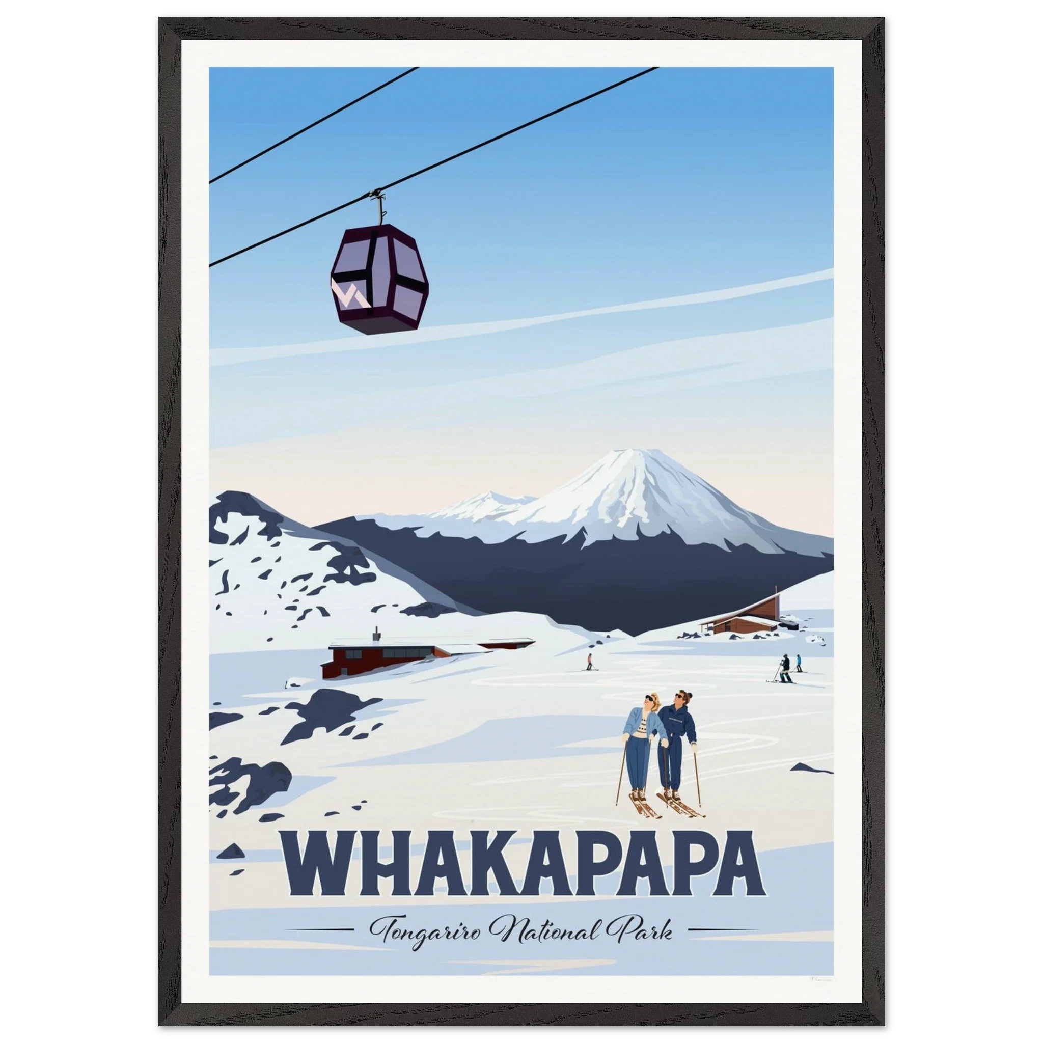 Whakapapa, Tongariro National Park Travel Poster