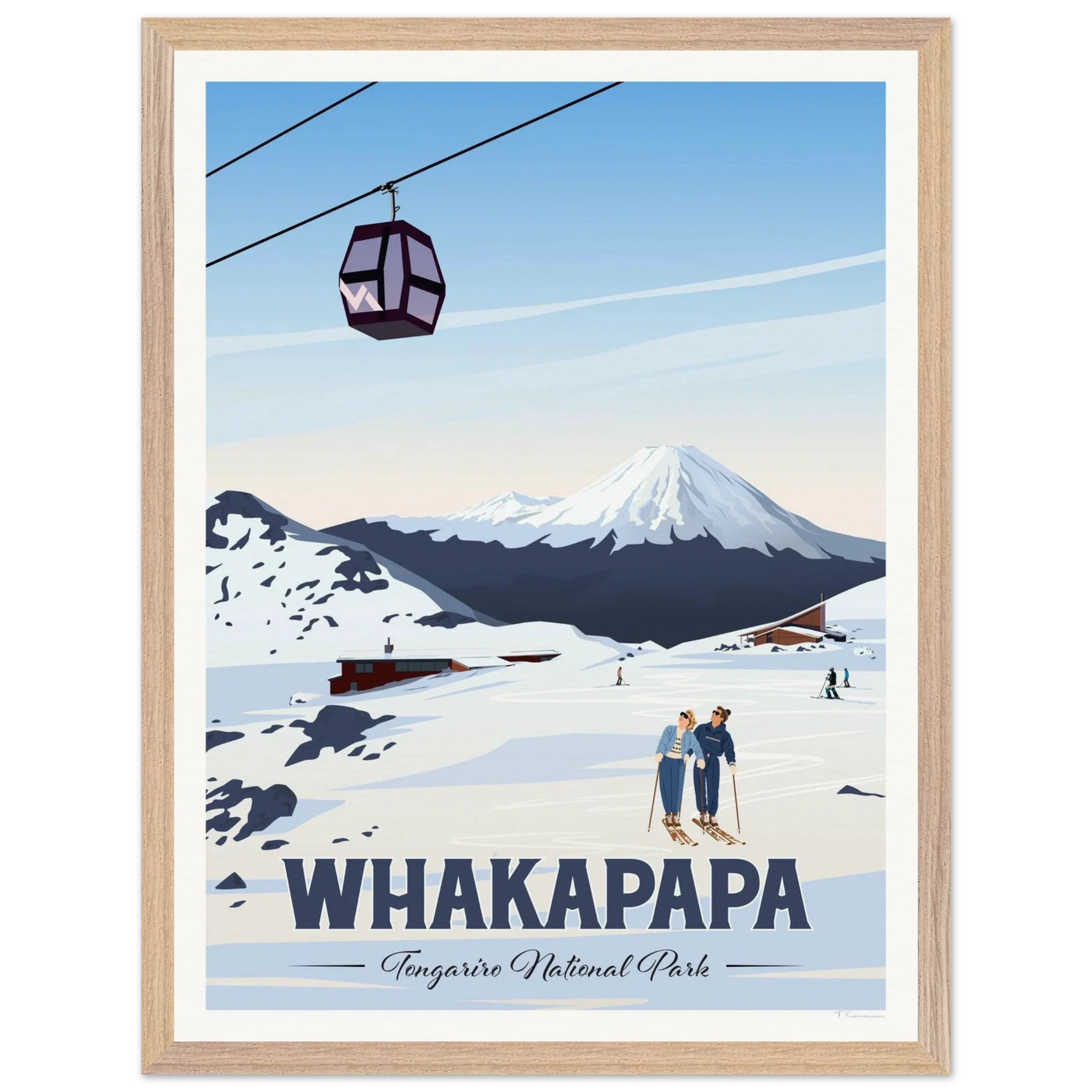 Whakapapa, Tongariro National Park Travel Poster
