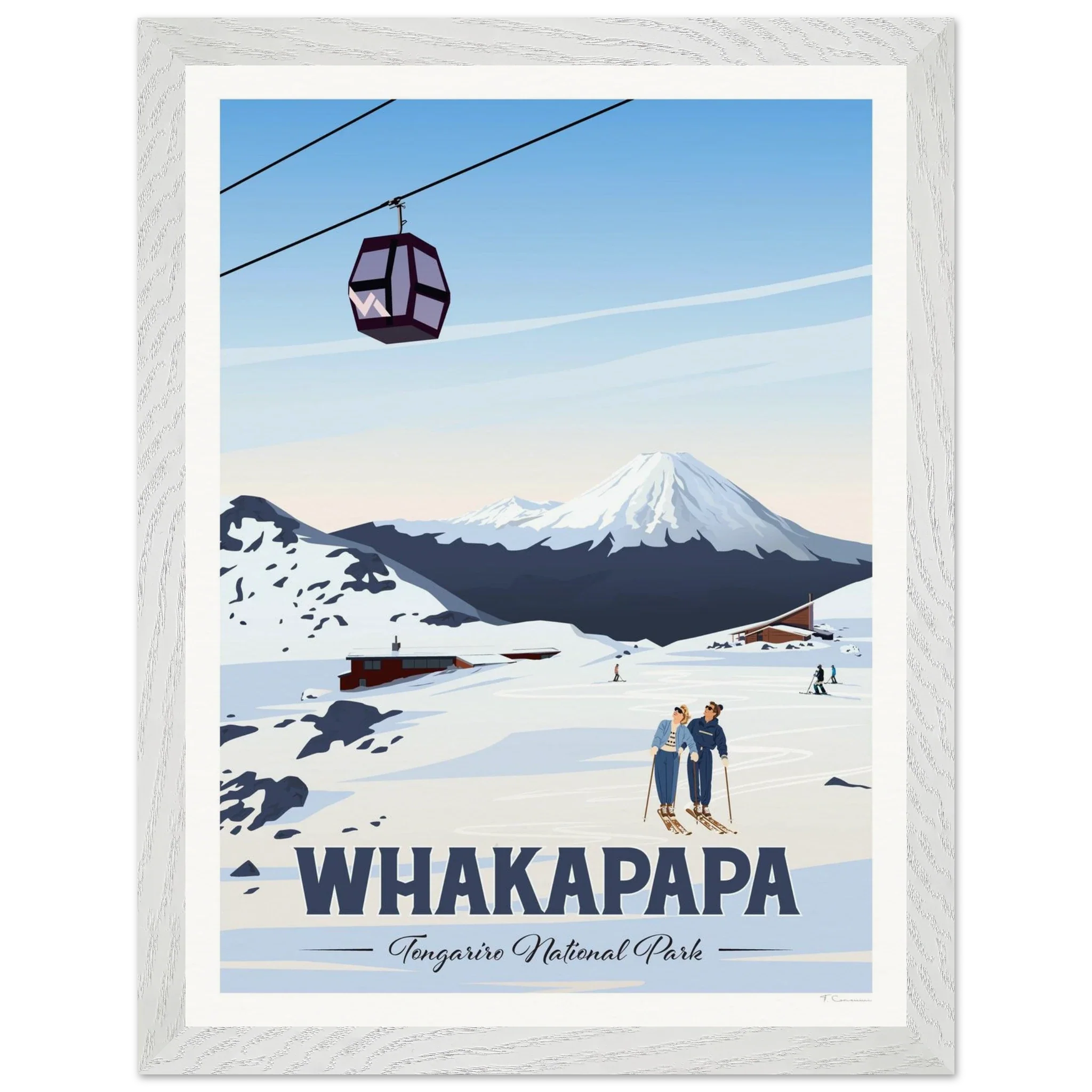 Whakapapa, Tongariro National Park Travel Poster