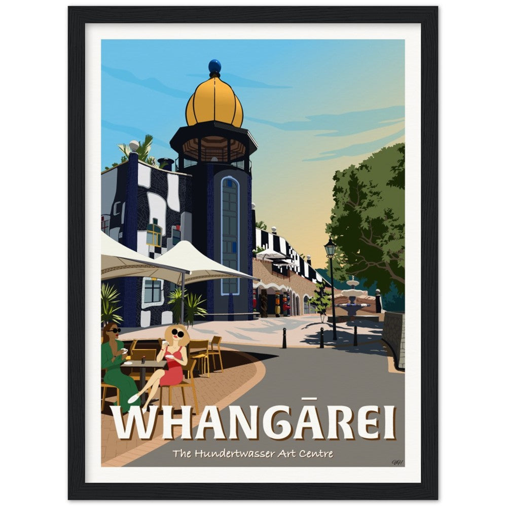 Whangārei - The Hundertwasser Art Centre - Travel Poster, New Zealand