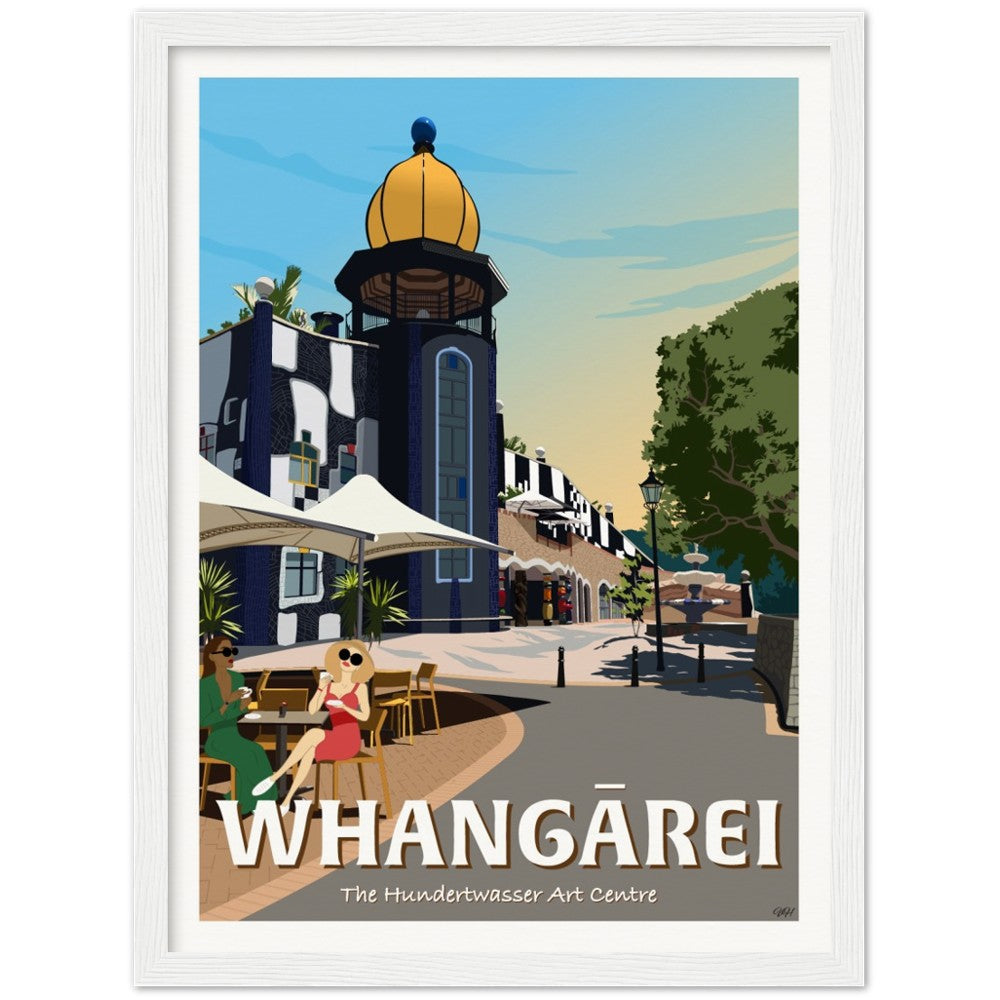 Whangārei - The Hundertwasser Art Centre - Travel Poster, New Zealand