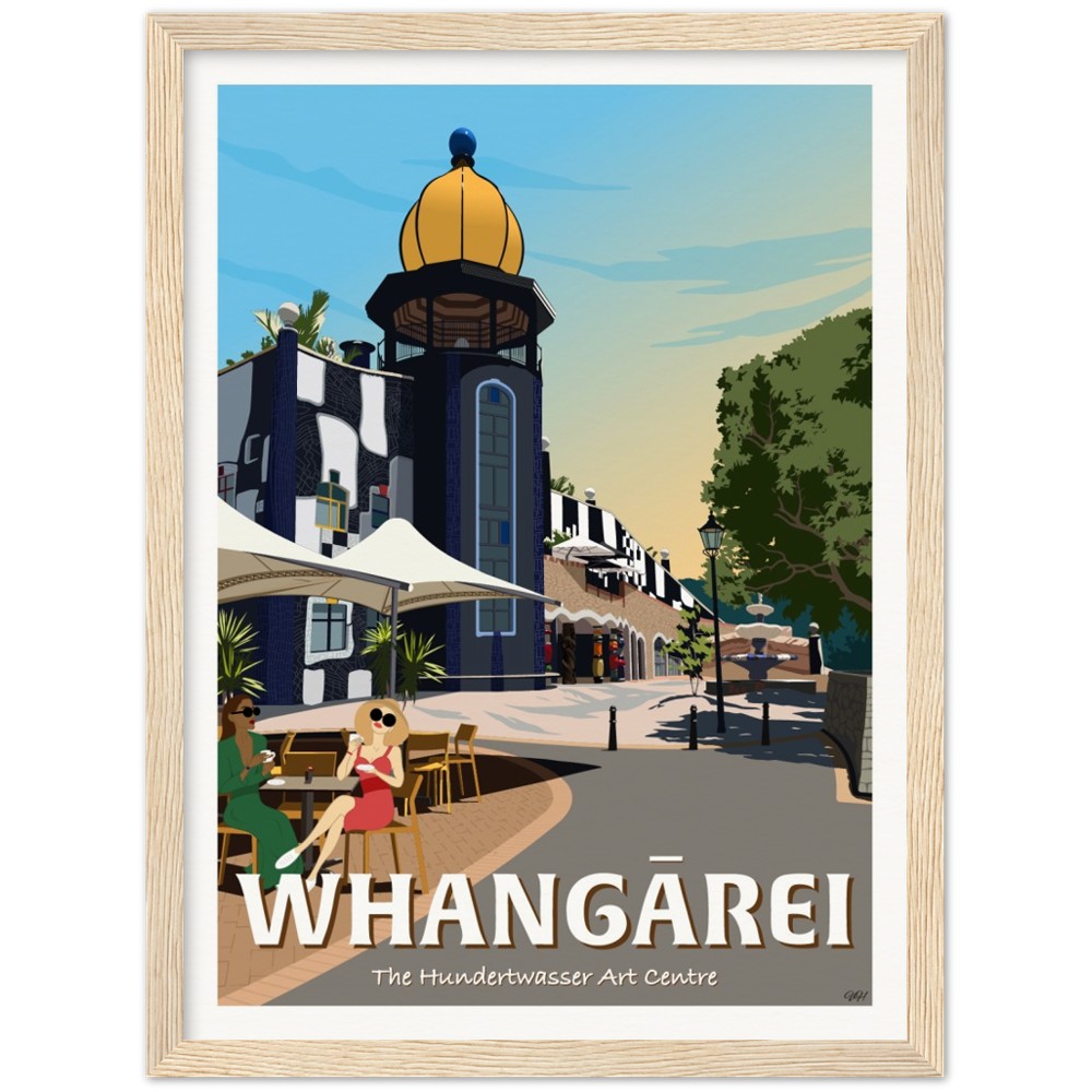 Whangārei - The Hundertwasser Art Centre - Travel Poster, New Zealand