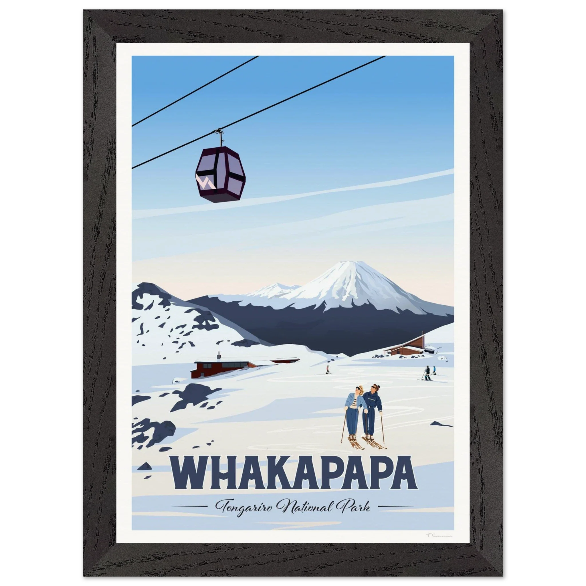 Whakapapa, Tongariro National Park Travel Poster