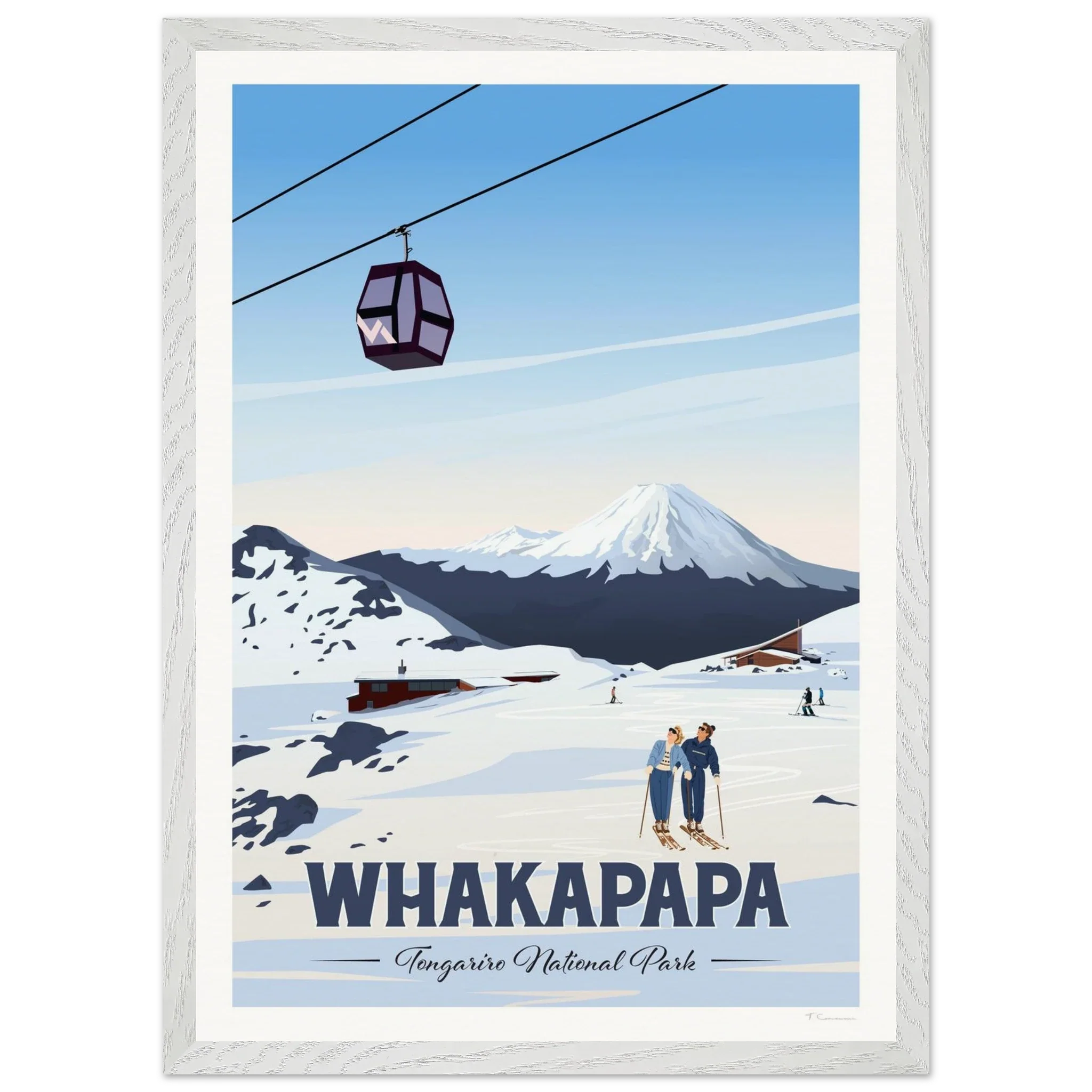 Whakapapa, Tongariro National Park Travel Poster