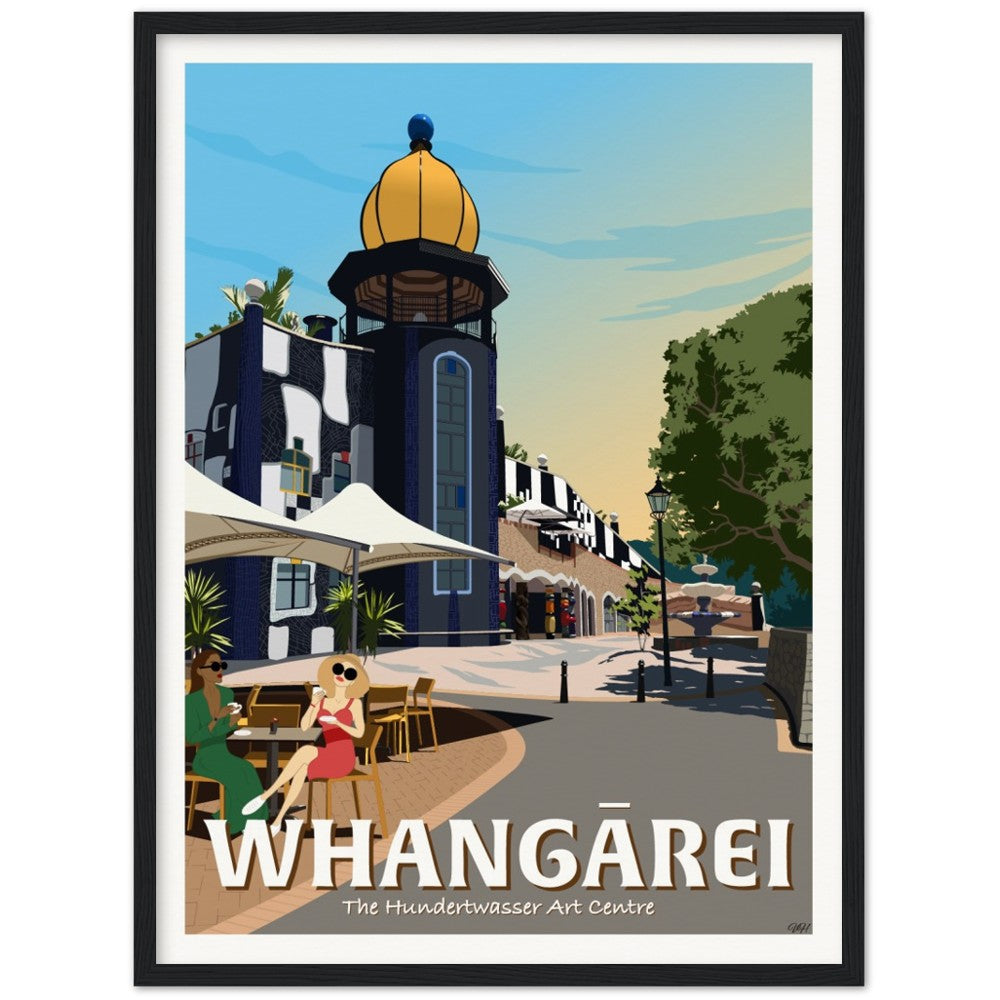 Whangārei - The Hundertwasser Art Centre - Travel Poster, New Zealand