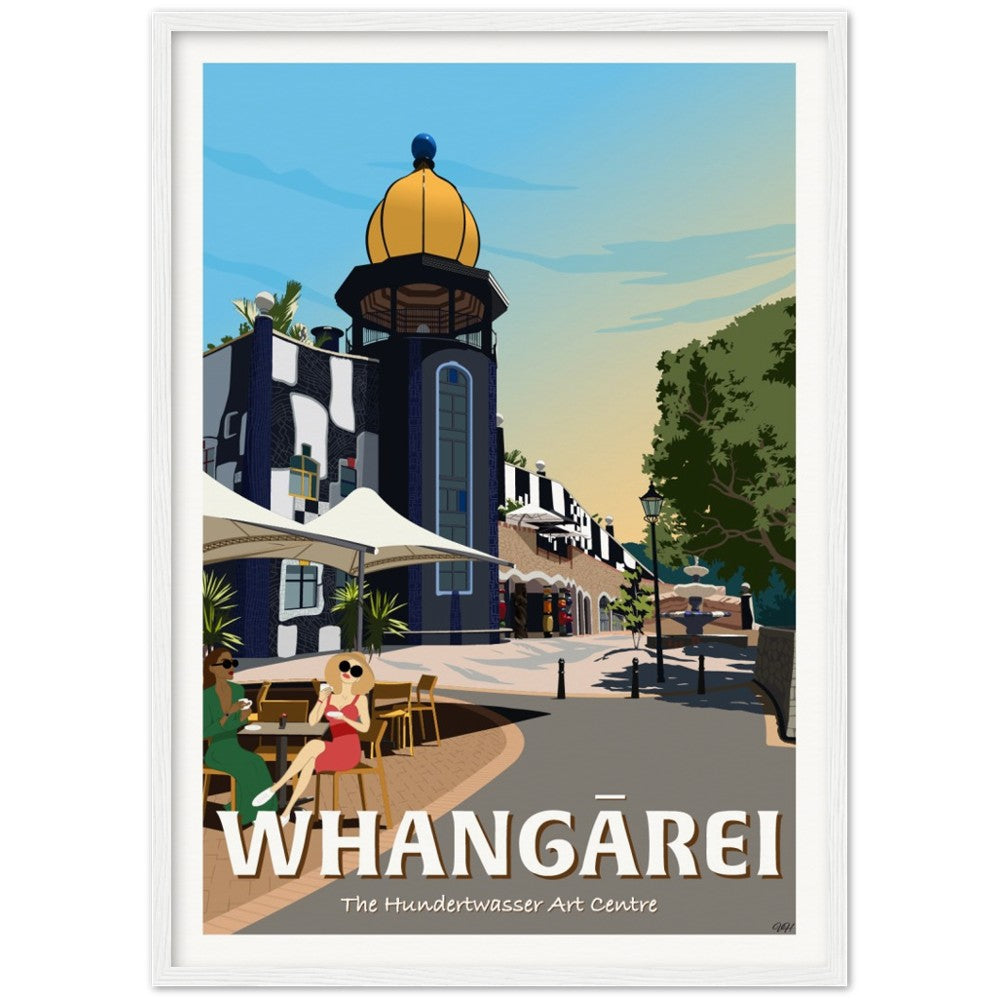 Whangārei - The Hundertwasser Art Centre - Travel Poster, New Zealand