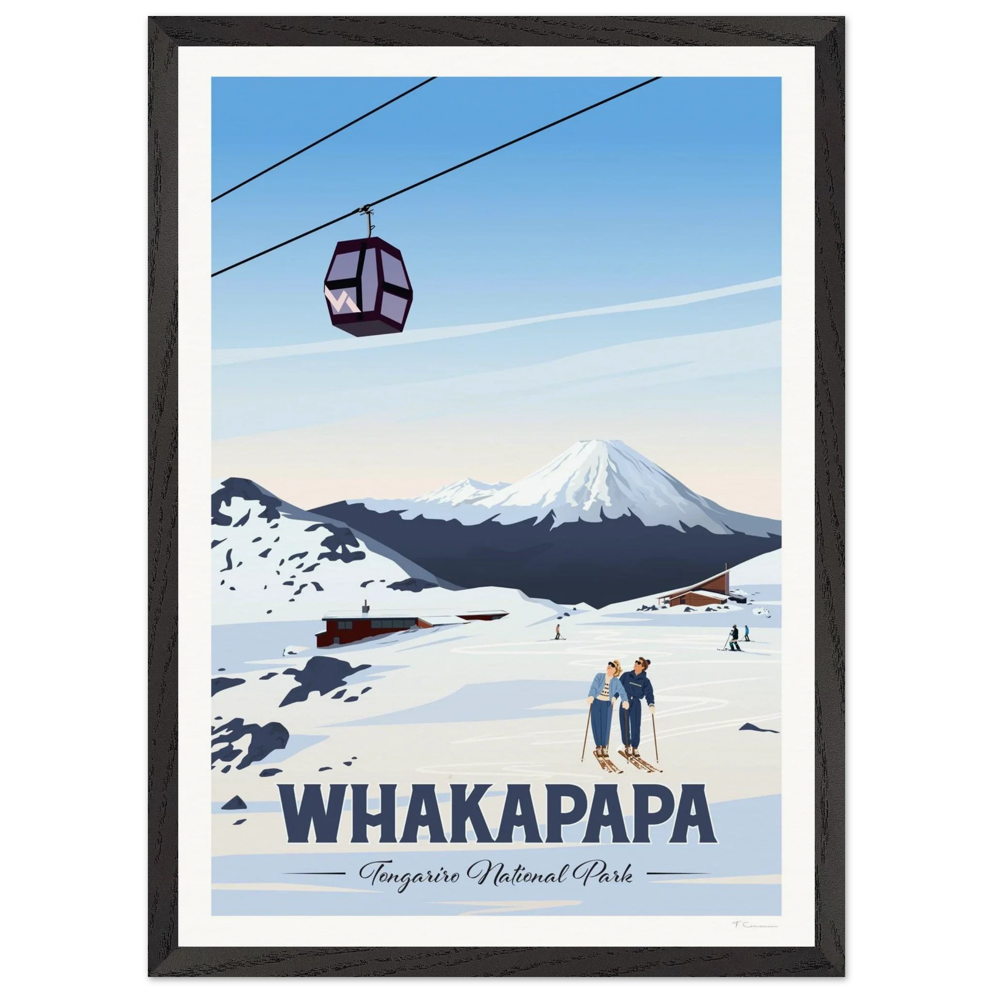 Whakapapa, Tongariro National Park Travel Poster