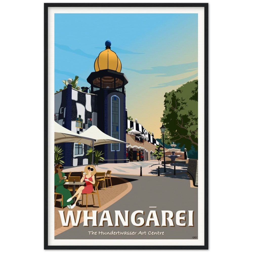 Whangārei - The Hundertwasser Art Centre - Travel Poster, New Zealand