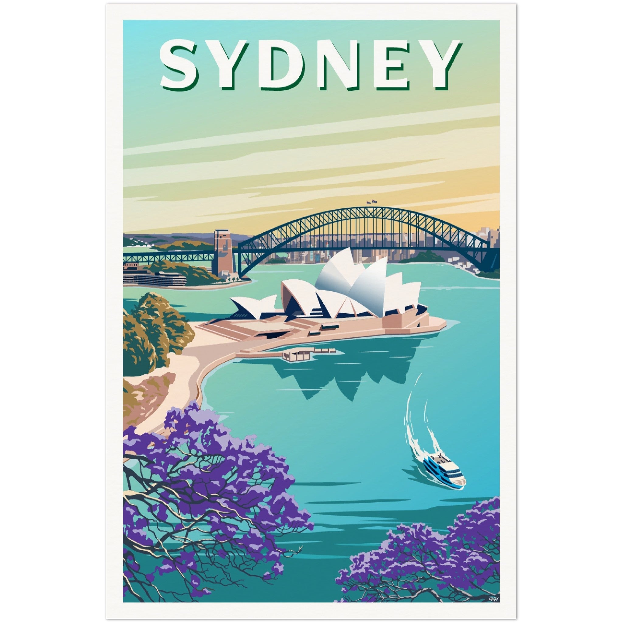 Sydney Australia Travel Poster