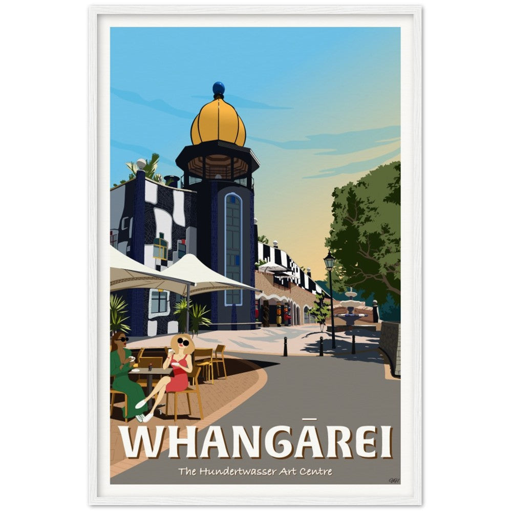 Whangārei - The Hundertwasser Art Centre - Travel Poster, New Zealand